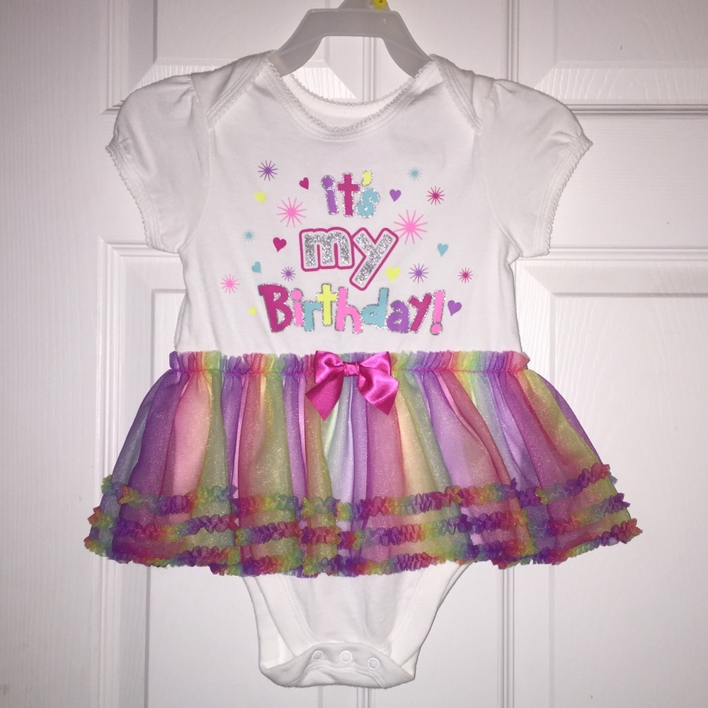 Garanimals 24M birthday onesie with tutu